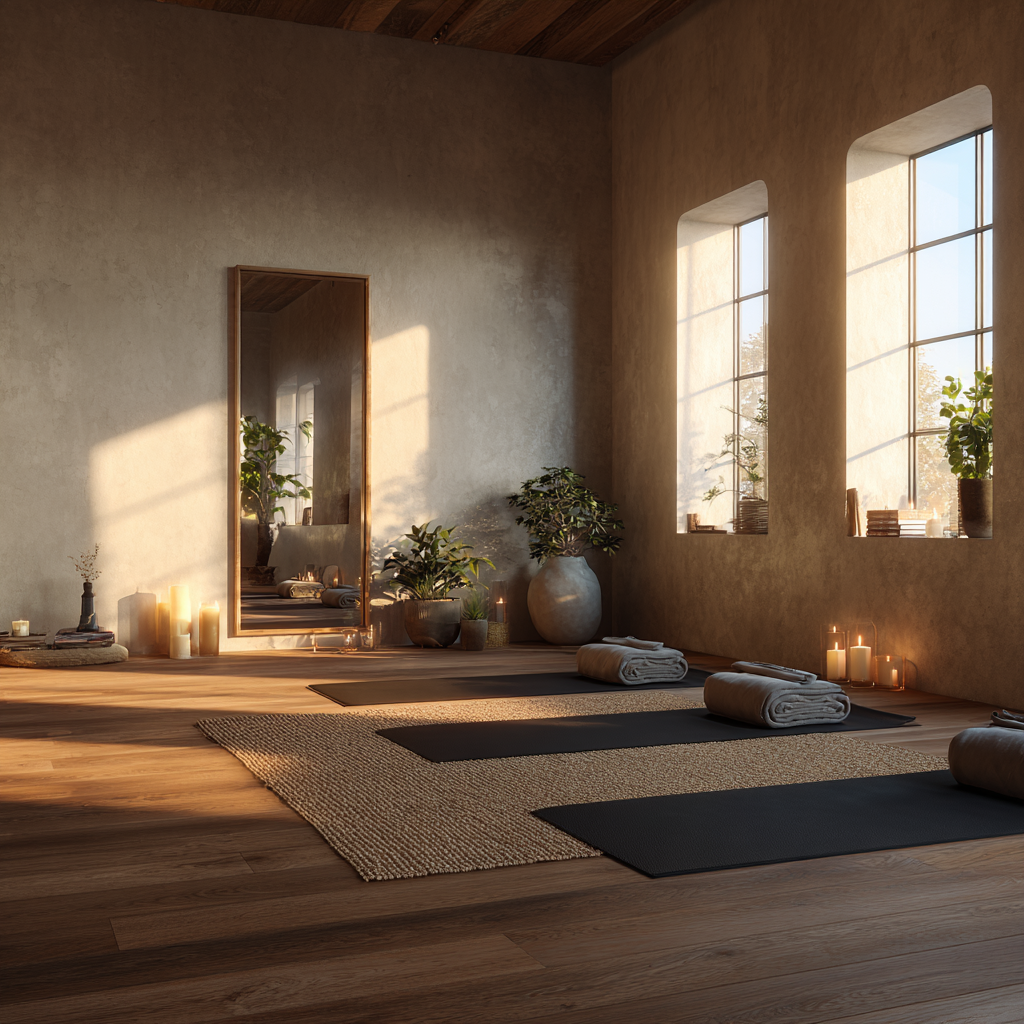 Йога инструктор помага на ученик с правилна поза